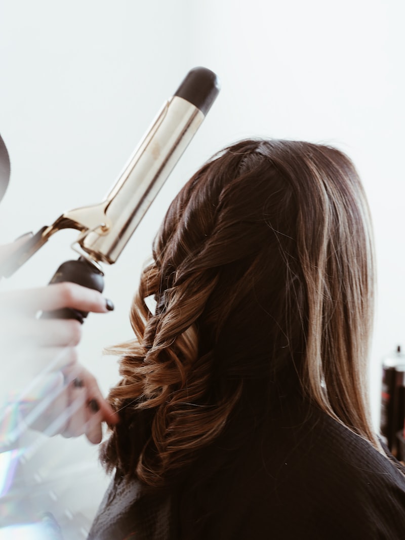 ヘアアレンジの様子